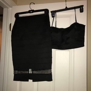 Express Pencil Skirt & Crop Top Set